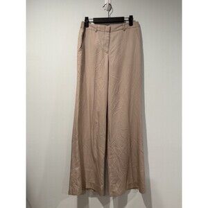 BCBGMaxazria Pants Womens 0 Khaki Wide Leg Relaxed Fit Chinos Casual Career